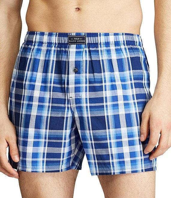Polo Ralph Lauren Monroe Plaid Woven Boxers Product Image