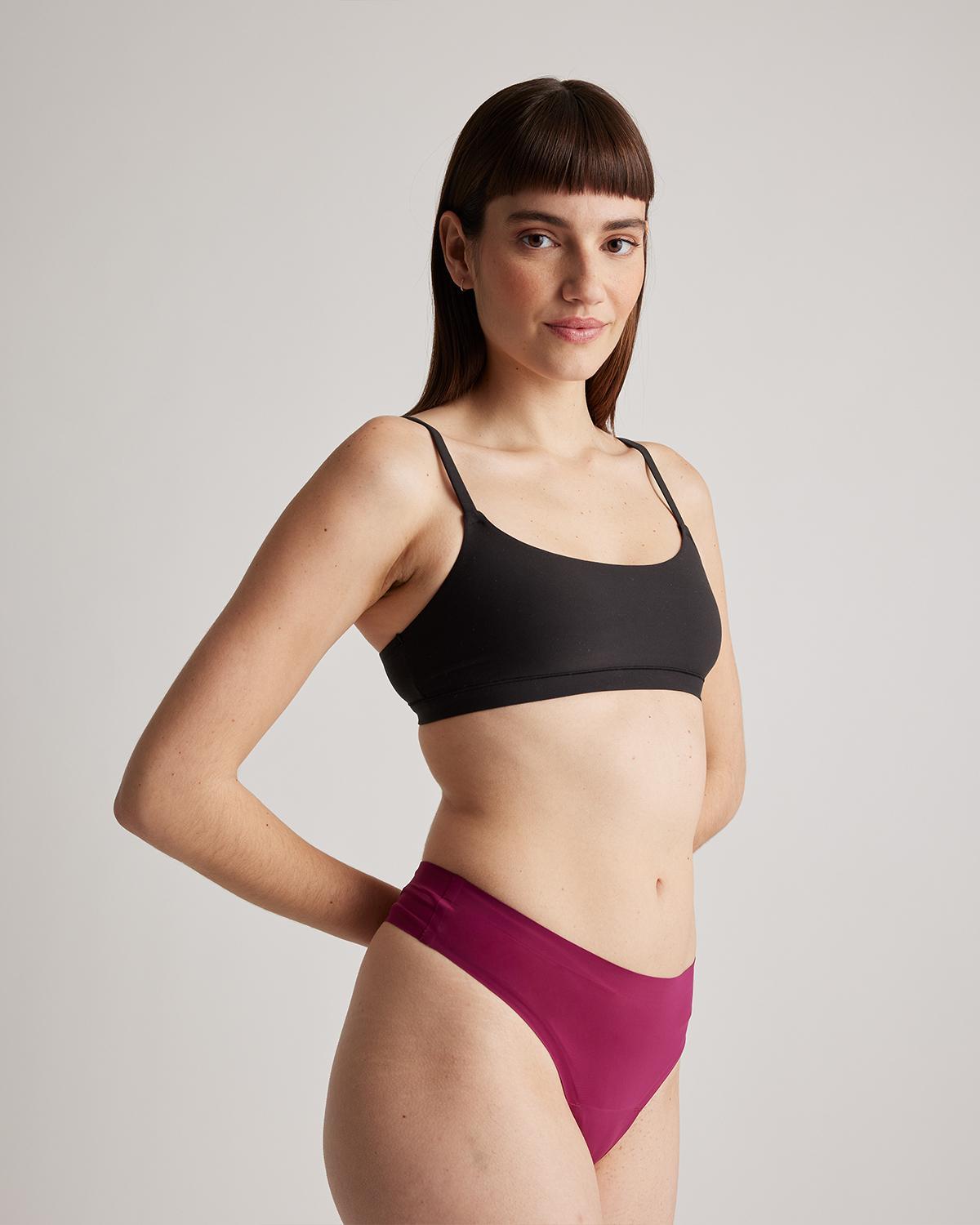 Quince | Women's Invisible Bonded Thong Nylon/Spandex Product Image