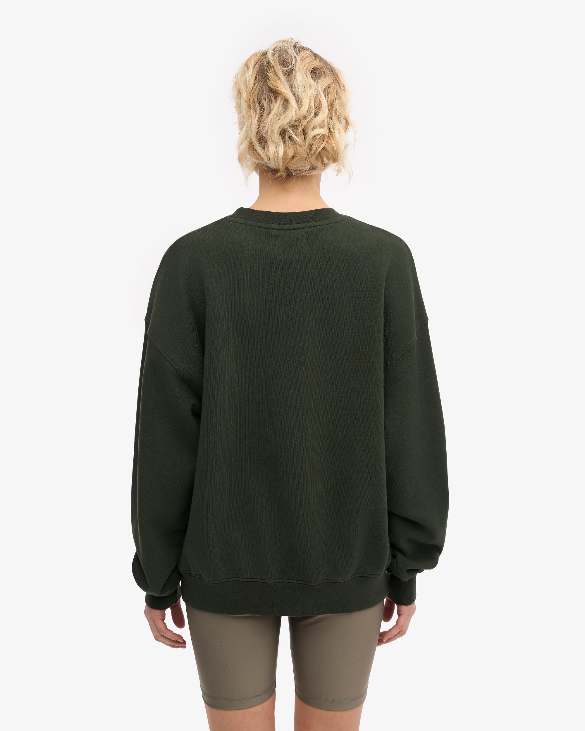 Organic Oversized Crew - Hunter Green Product Image