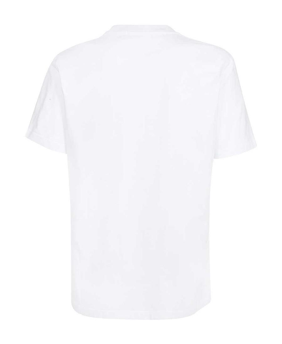 MSGM Graphic-print Cotton T-shirt In White Product Image