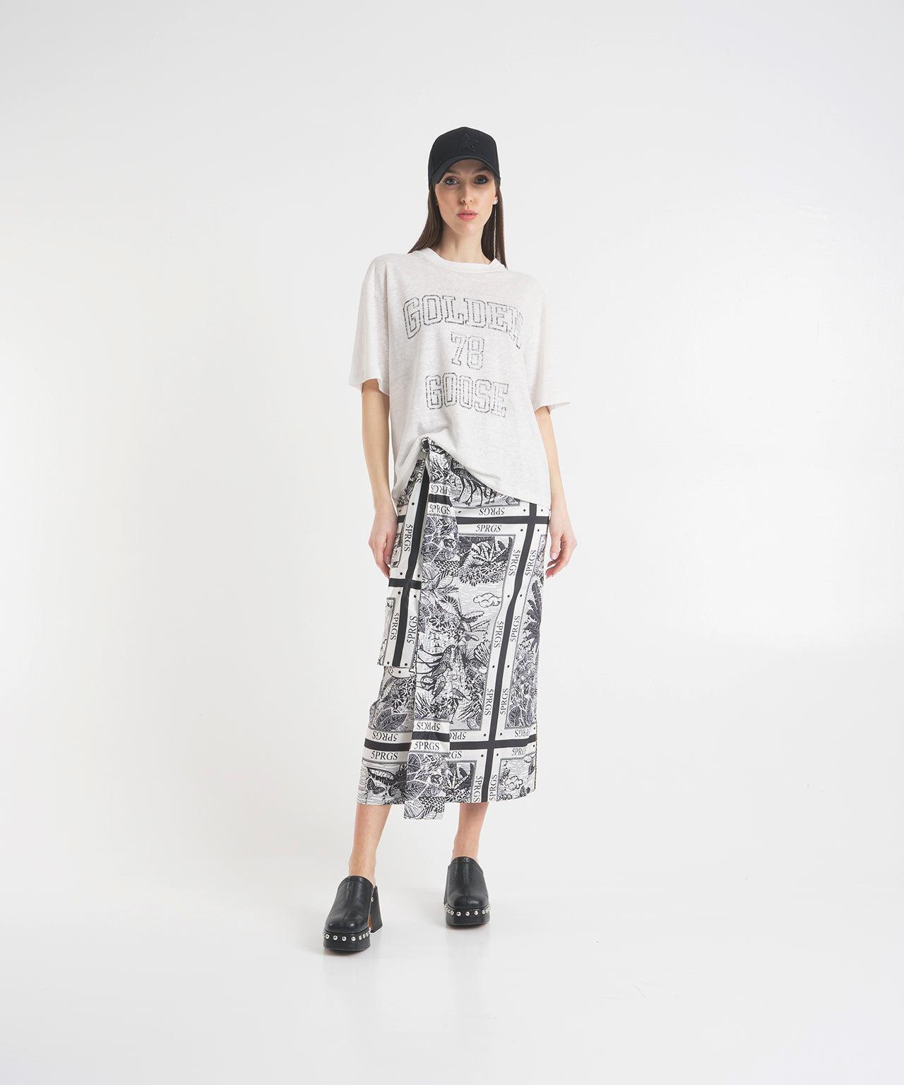 Wrap skirt with print Product Image