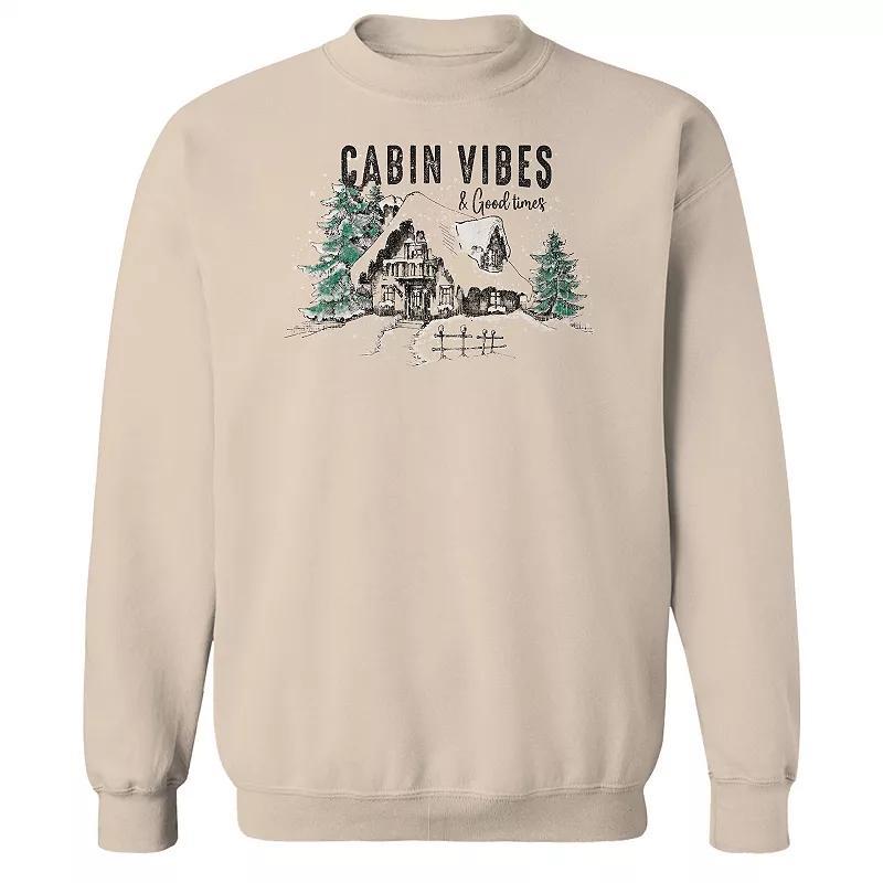 Men's Cabin Vibes Fleece Sweatshirt, Women's, Size: Large, Brown Product Image