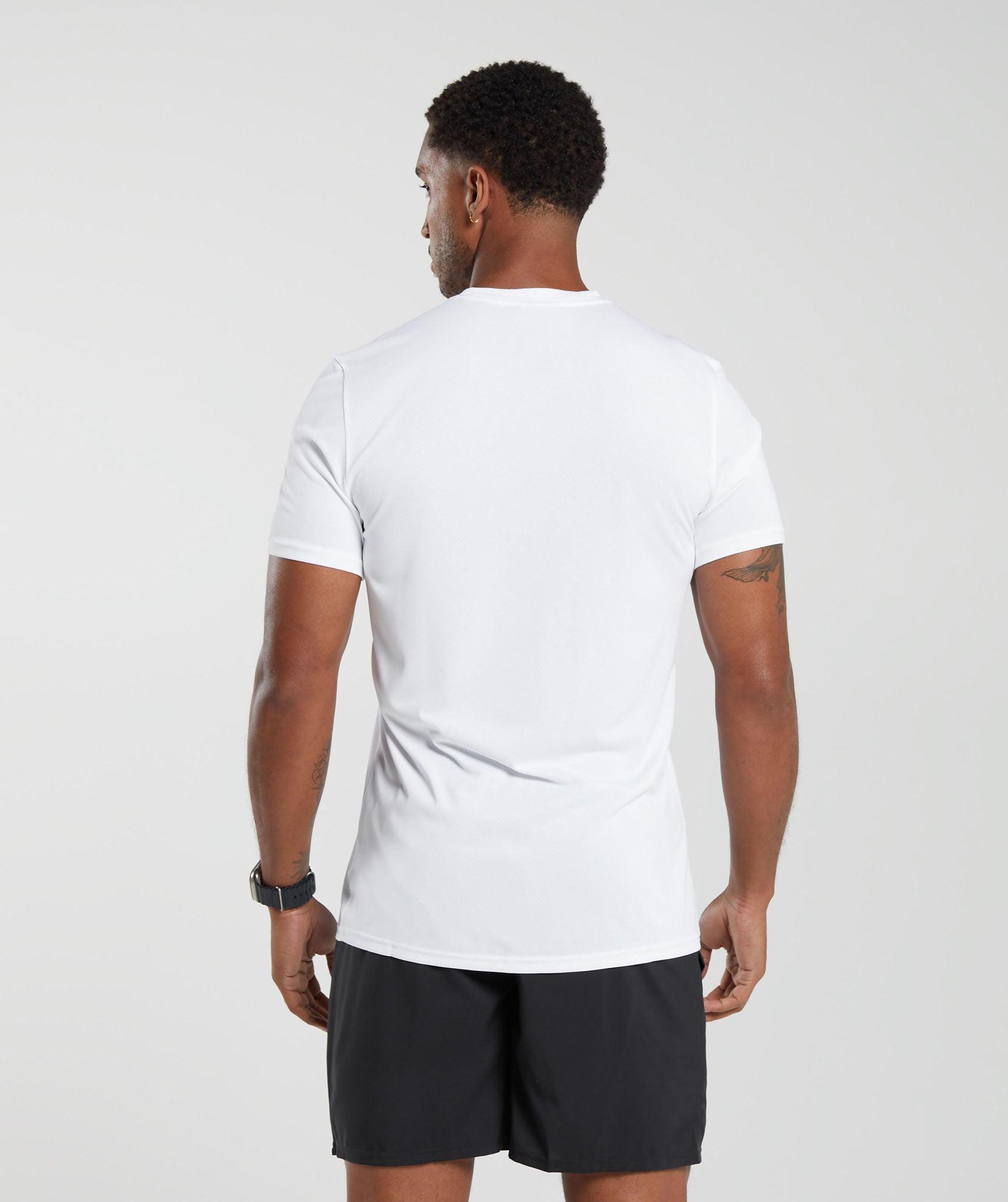 Gymshark Arrival T-Shirt - White Male Product Image