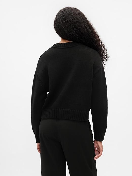 Oversized V-Neck Sweater Product Image