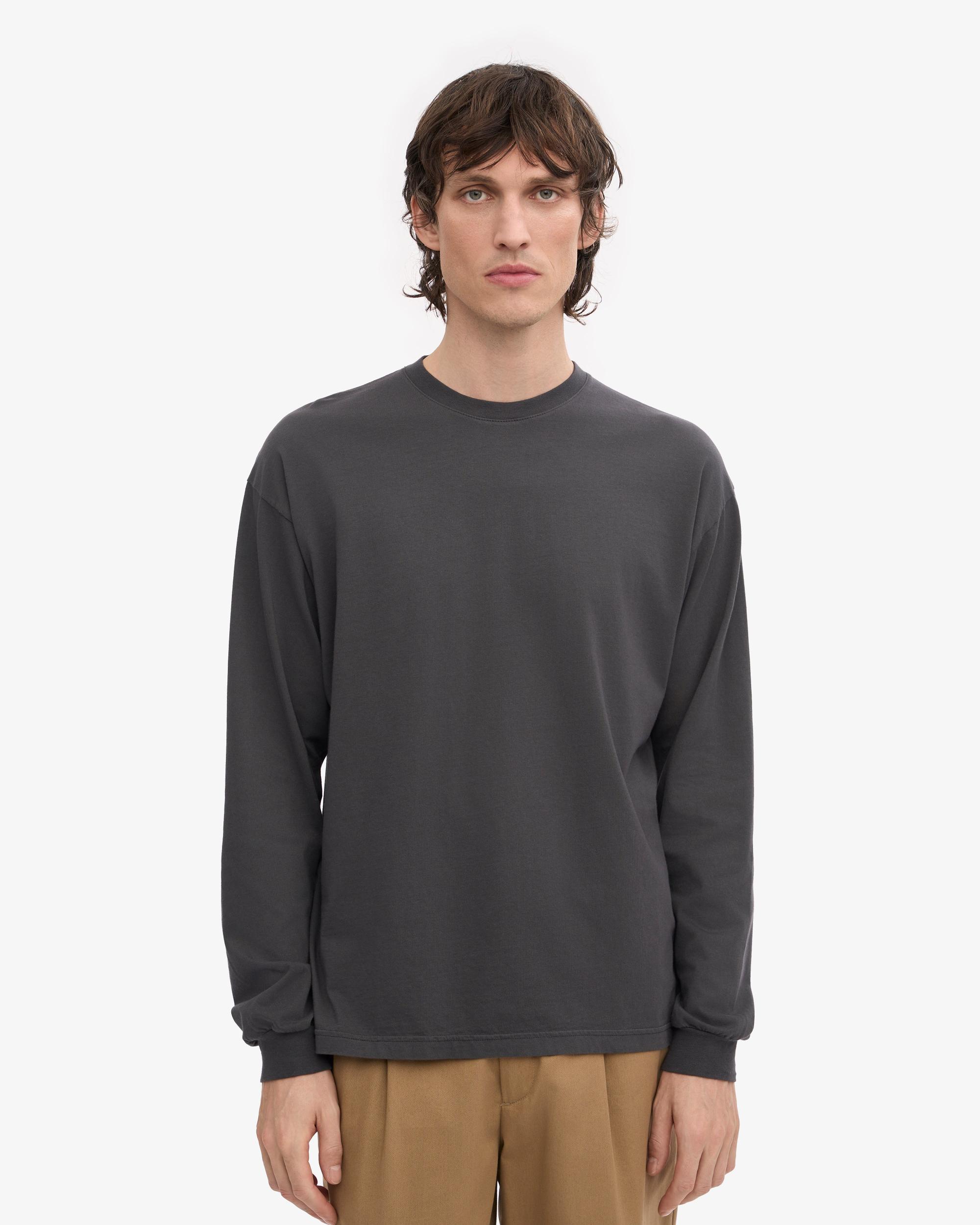 Oversized Organic LS T-Shirt - Magenta Blaze Product Image