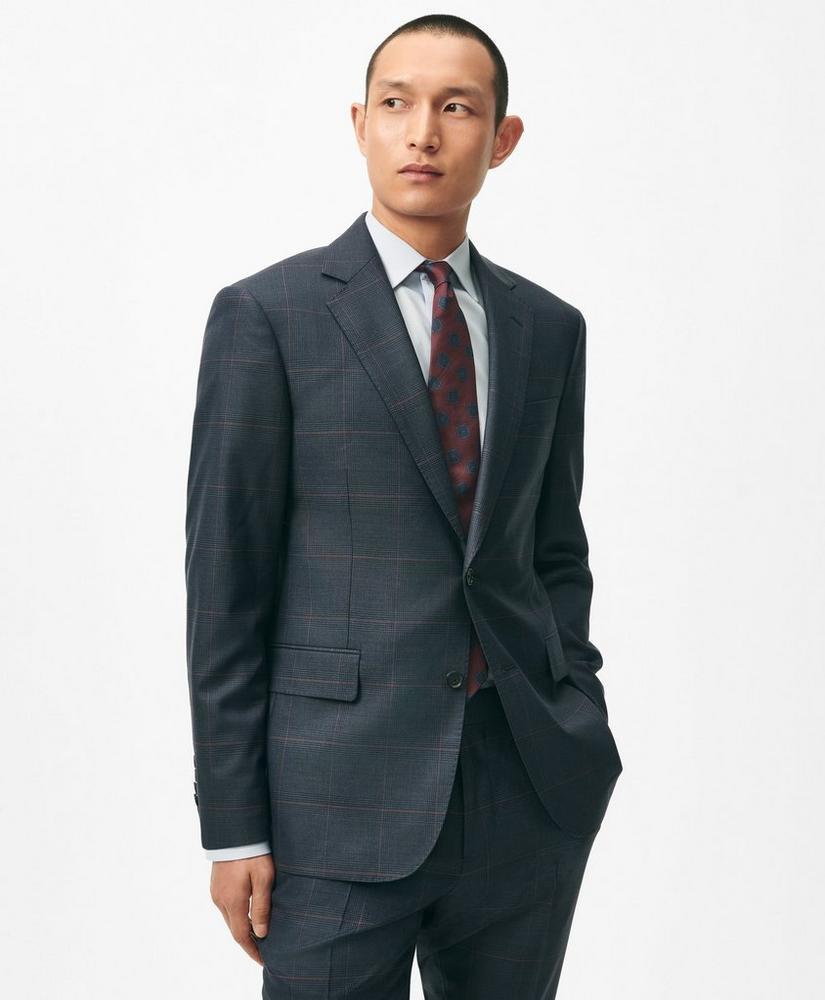 Brooks Brothers Explorer Collection Slim Fit Wool Checked Suit Jacket Product Image