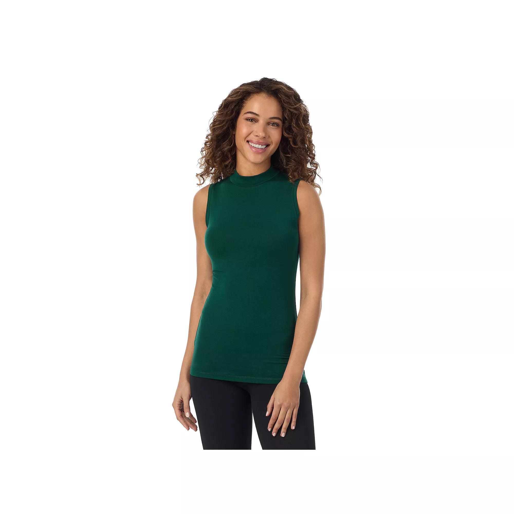 Womens Cuddl Duds Softwear with Stretch Sleeveless Mock Neck Tank Top Product Image