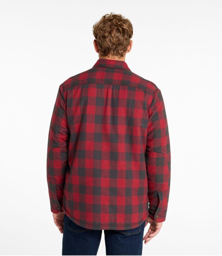 
                            Men's Sherpa-Lined Scotch Plaid Shirt, Slightly Fitted
                         Product Image