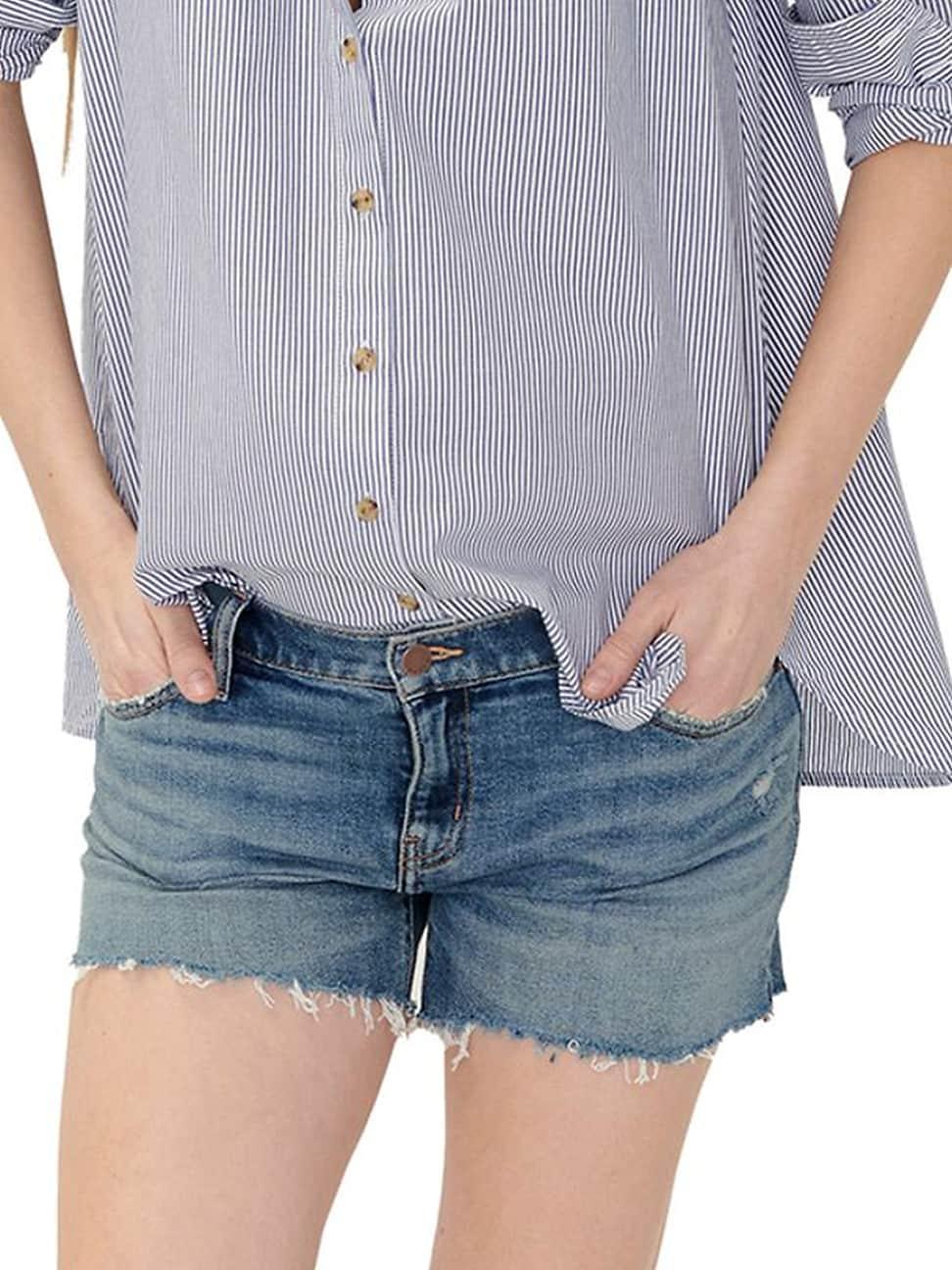 Hatch Collection Under the Bump Cut Off Maternity Short Product Image