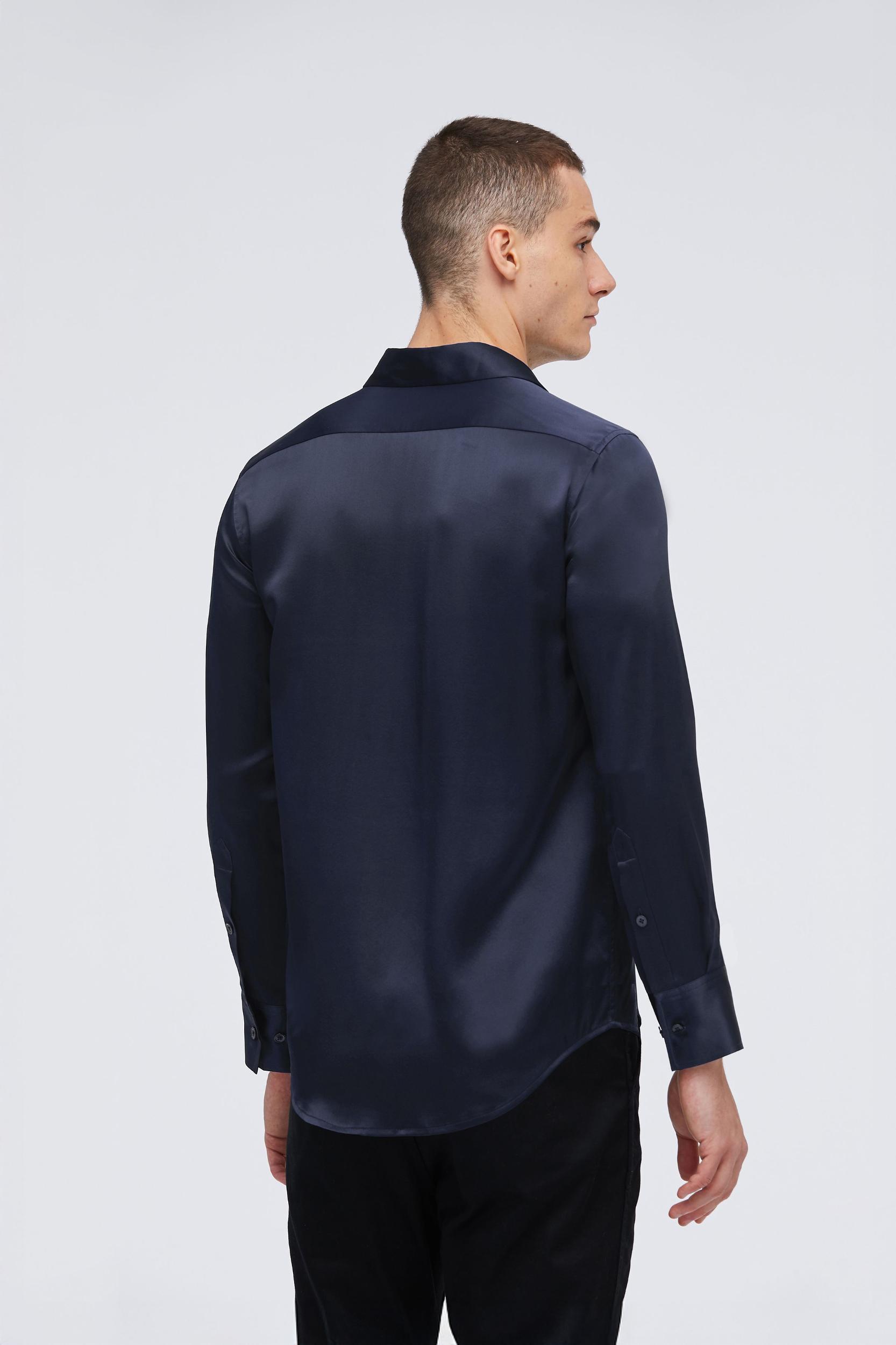 Mulberry Silk Basic Mens Shirt Product Image