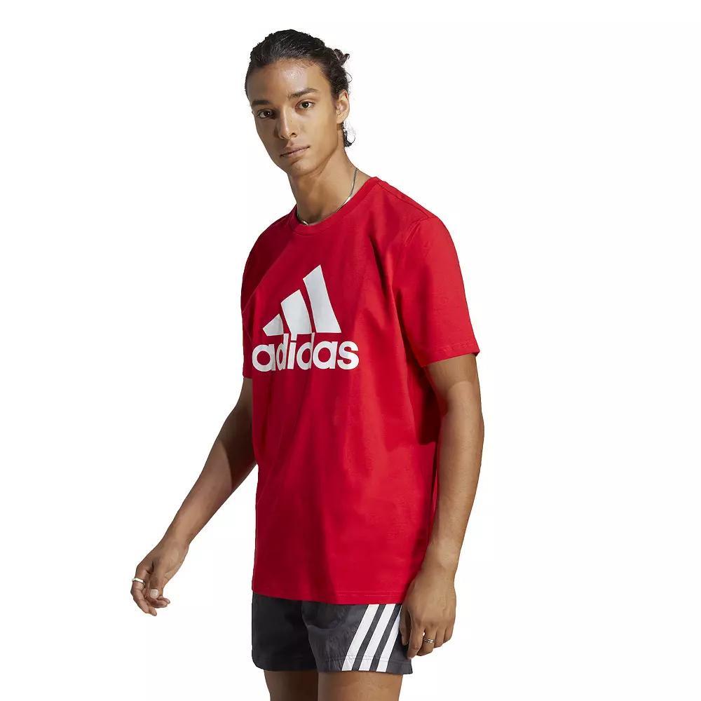 Men's adidas Classic Badge of Sport Tee, Size: XL, White Product Image