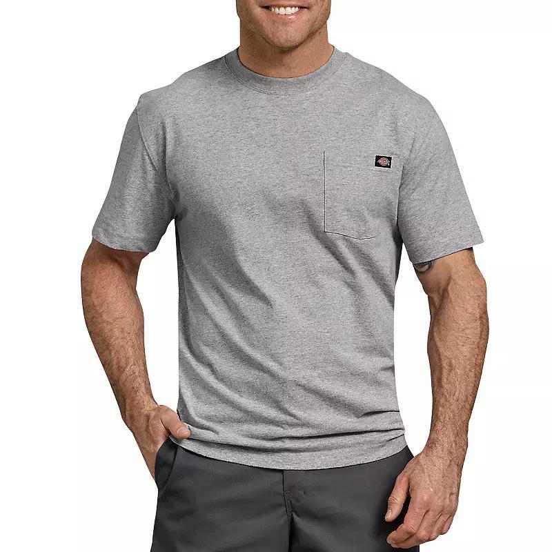 Dickies Men's Short Sleeve Relaxed Fit Pocket T-Shirt - Black L: Heavyweight Cotton Crew Neck Pullover Product Image