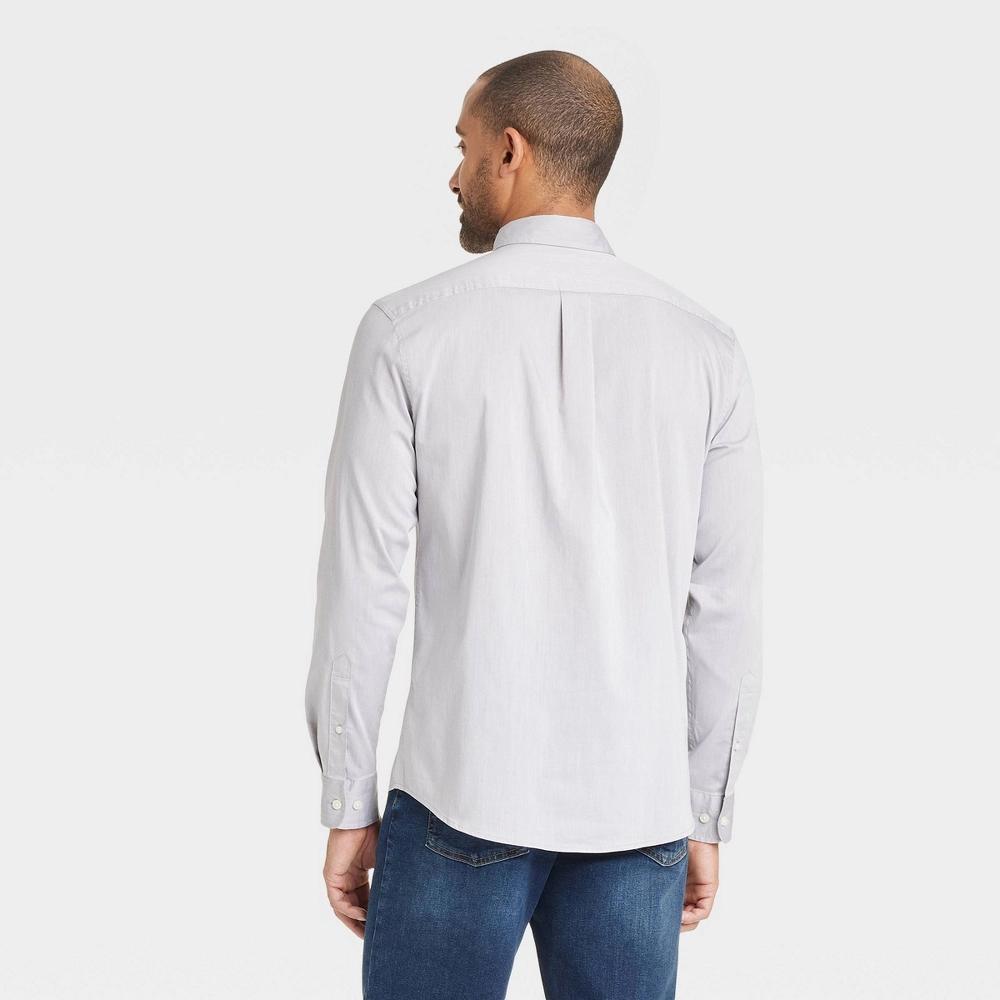 Men's Comfort Wear Long Sleeve Shirt - Goodfellow & Co™ Light L: Button Down Product Image