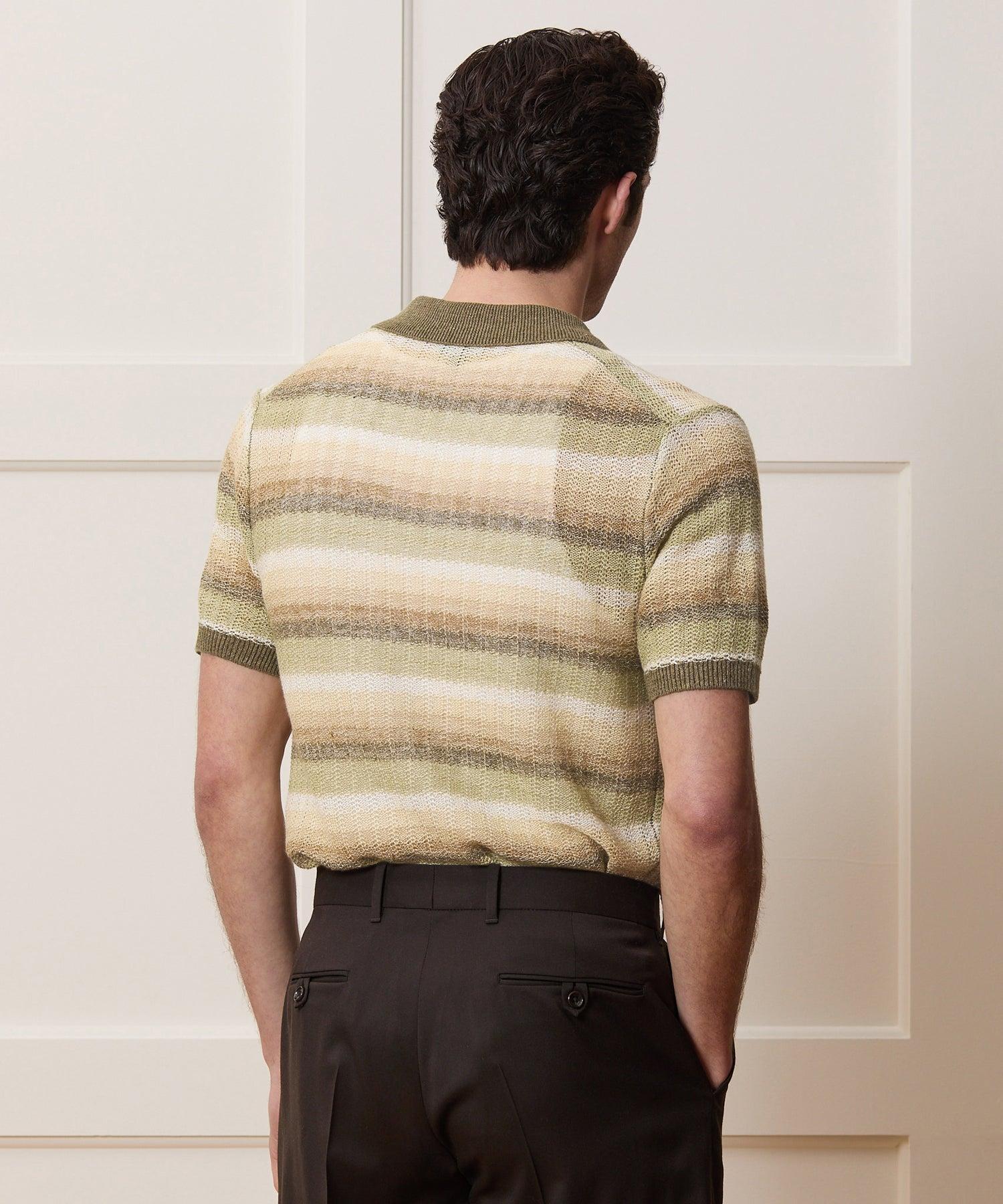 Linen Sweater Polo Product Image