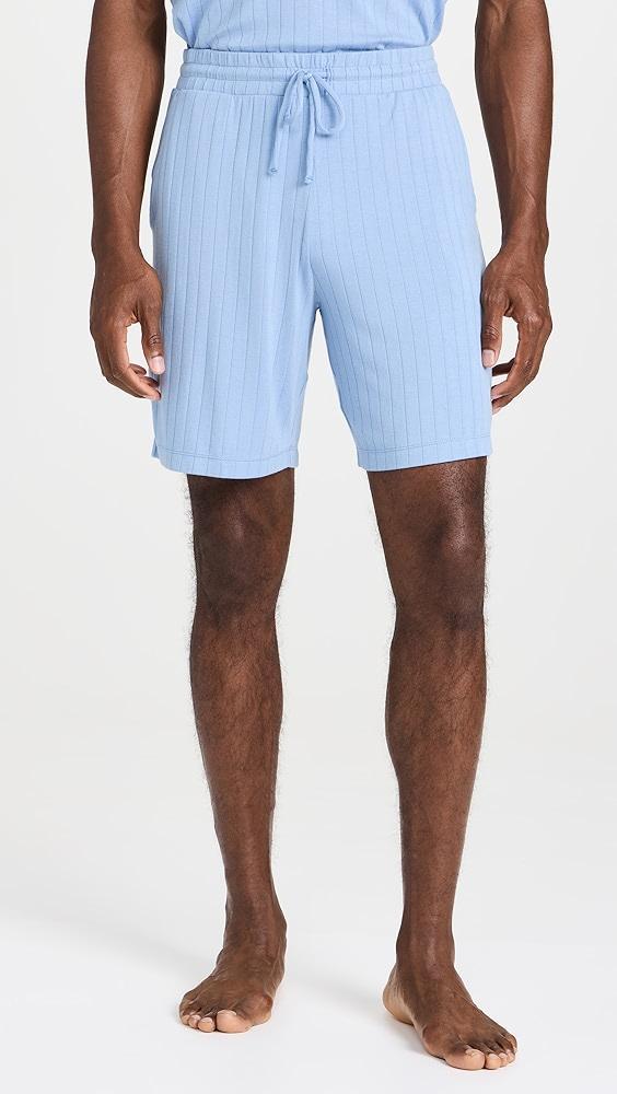 Eberjey Henry Rib Men's Shorts PJ Set | Shopbop Product Image