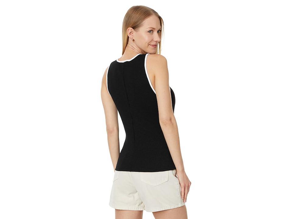 Lilla P Contrast Binding Crew Neck Tank Women's Clothing Product Image