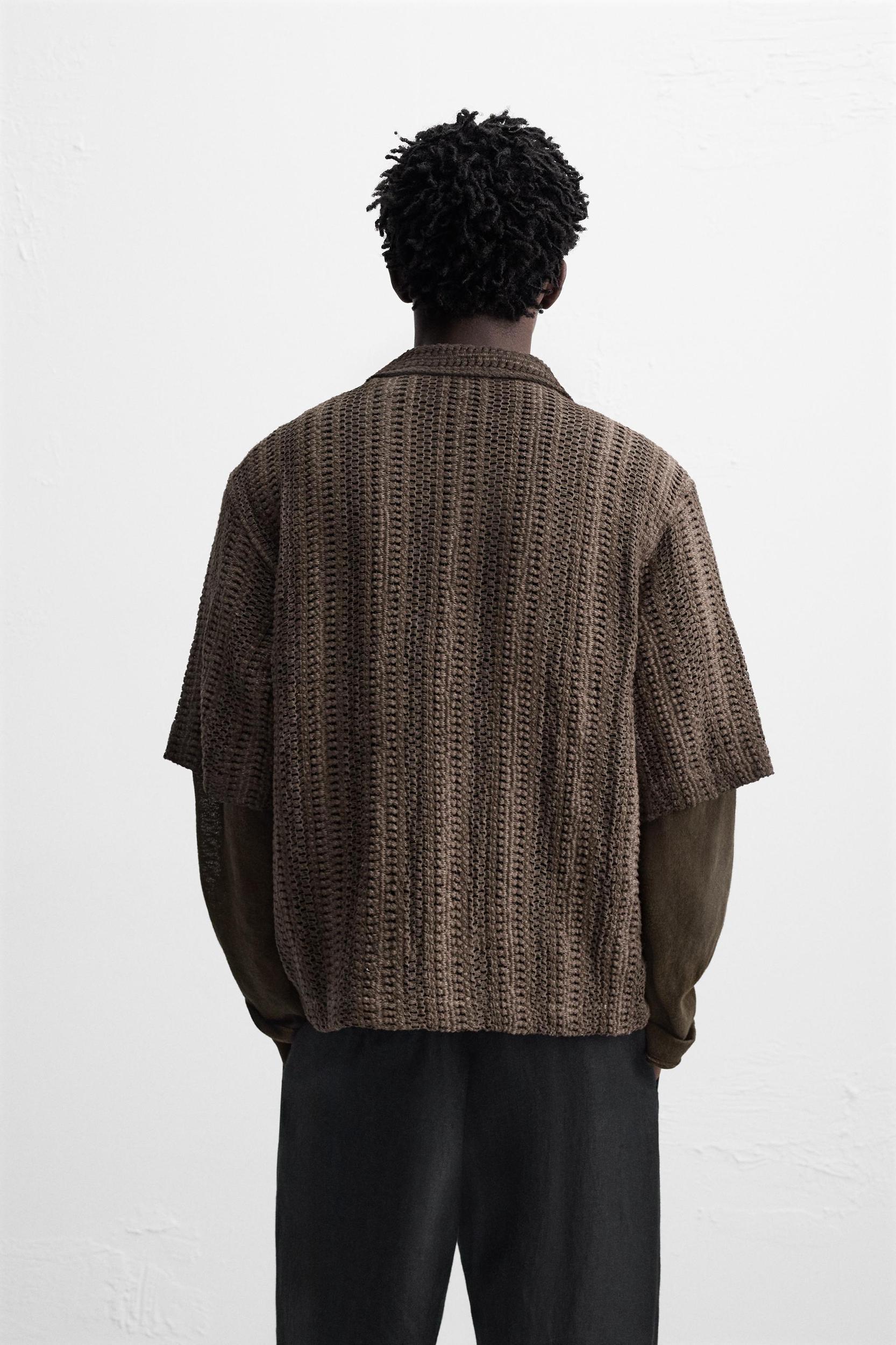 OPEN WEAVE POLO SHIRT Product Image