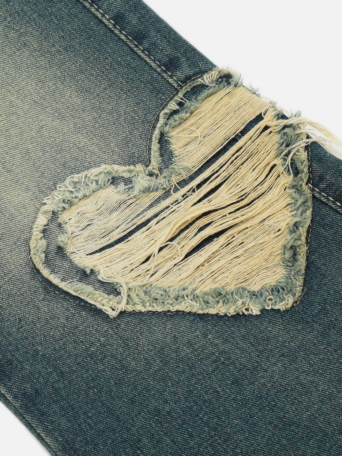 Aelfric Eden Distressed Star Heart Jeans Female Product Image