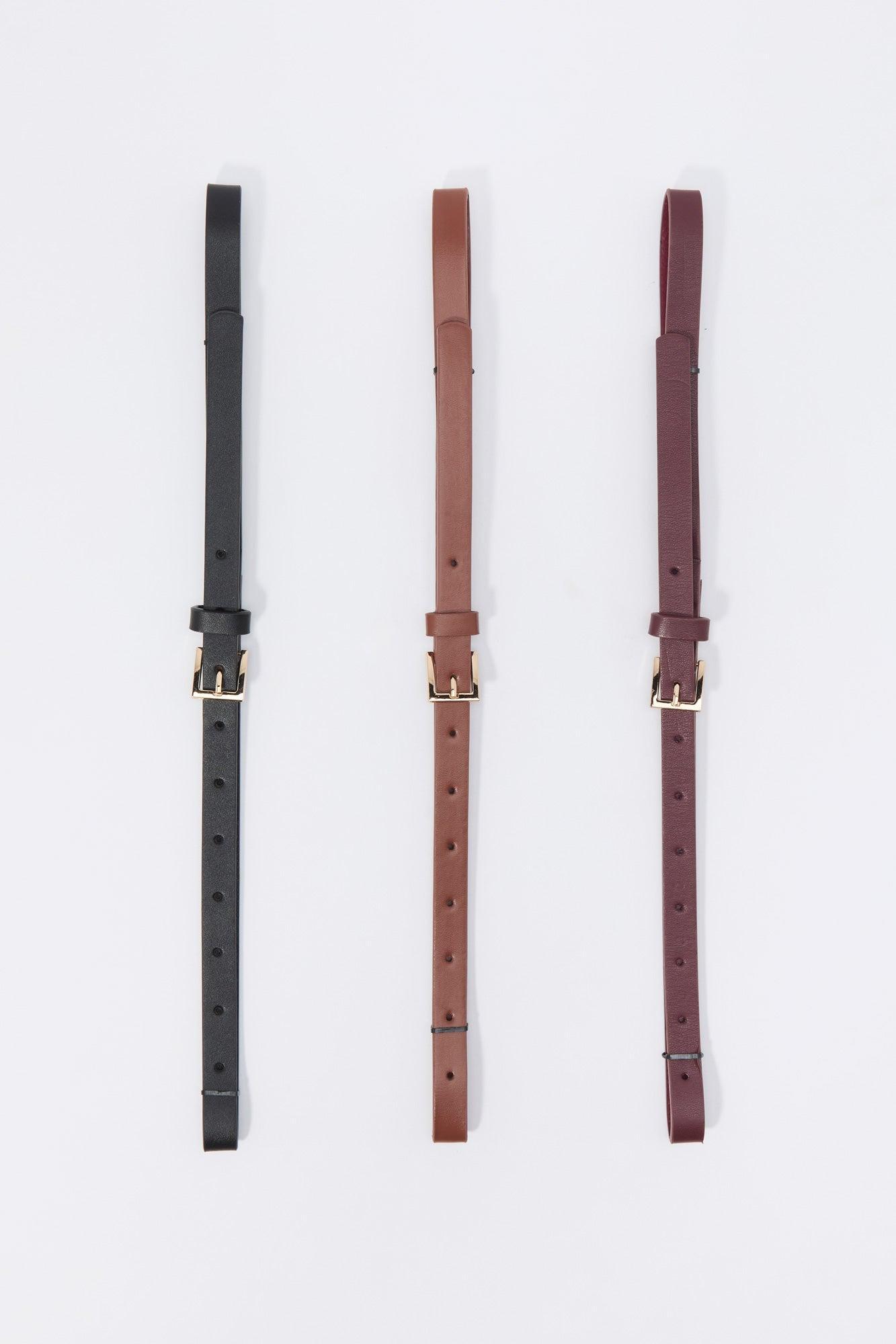 Faux Leather Belt (3 Pack) Female Product Image