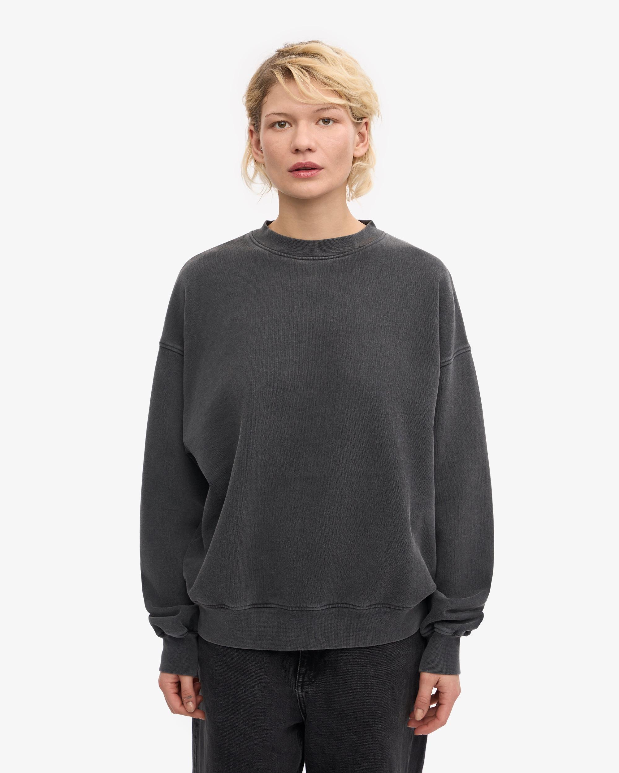 Organic Oversized Crew - Faded Black Product Image