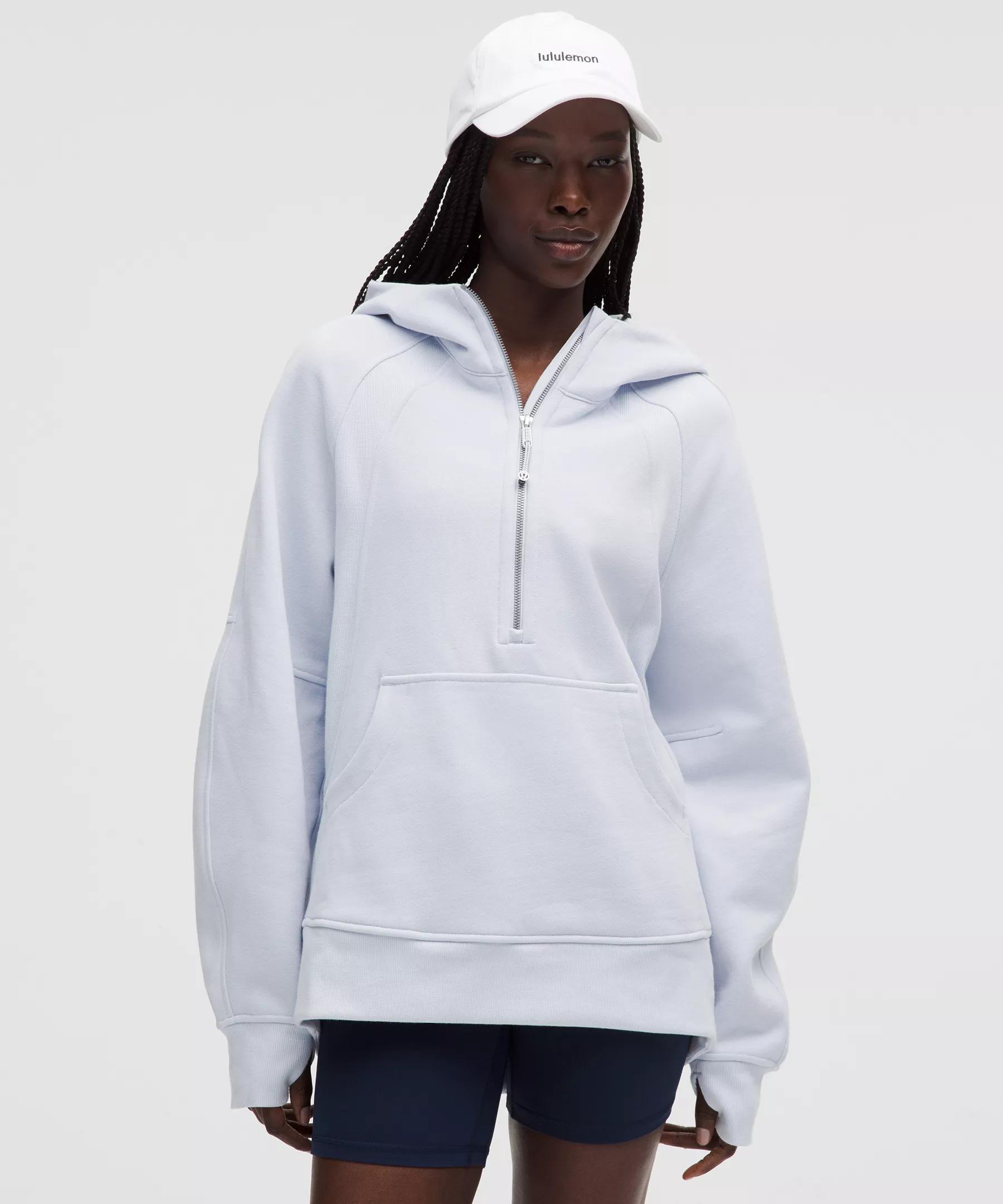 Scuba Oversized Half-Zip Long Hoodie Product Image