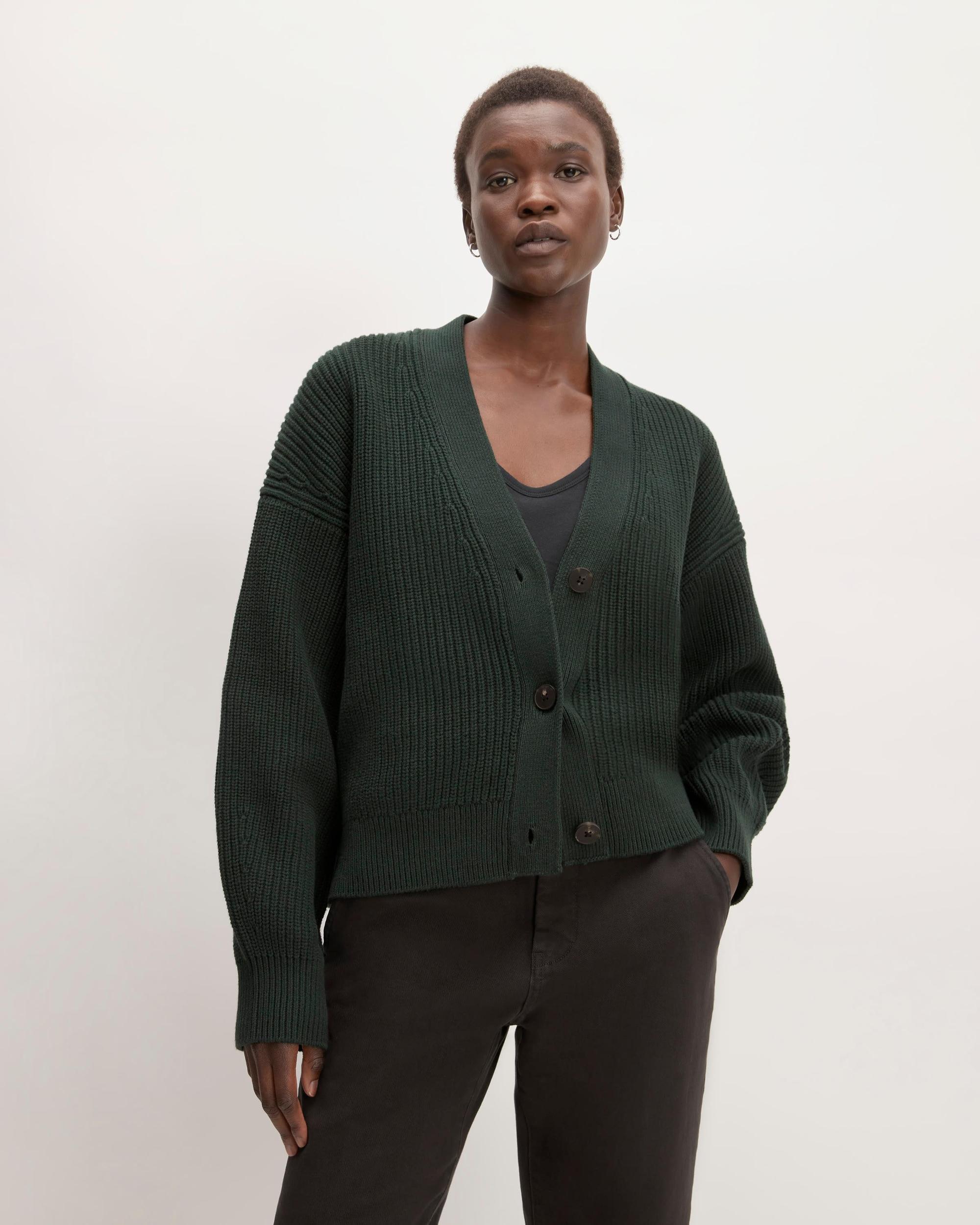 Womens Boxy Cardigan in Everyday Cotton by Everlane Product Image