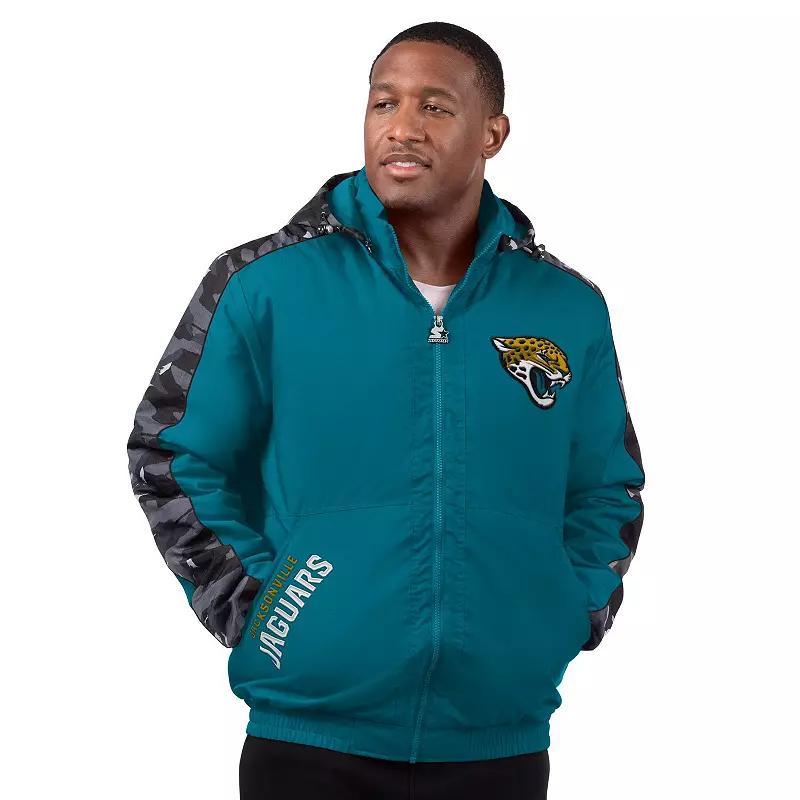 Men's Starter  Teal Jacksonville Jaguars Thursday Night Gridiron Full-Zip Jacket, Size: 2XL, Blue Product Image