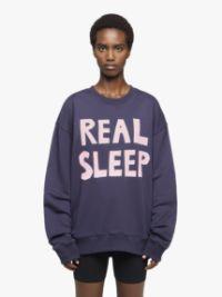REAL SLEEP PRINTED SWEATSHIRT in blue | JW Anderson US  Product Image