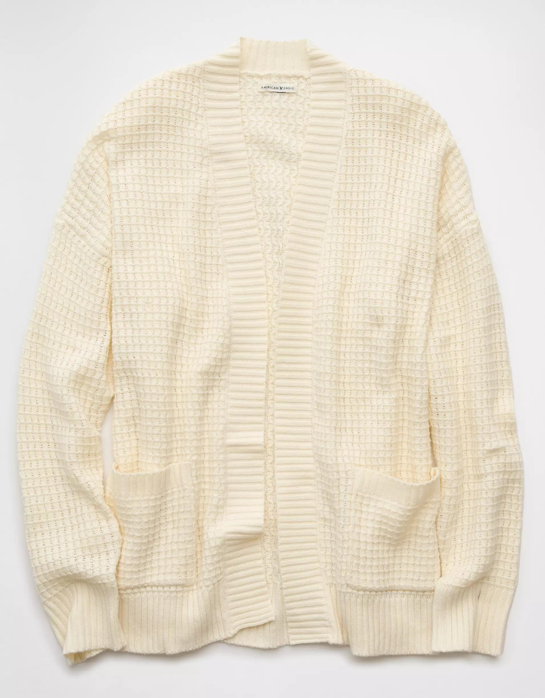 AE Open Knit Cardigan Product Image