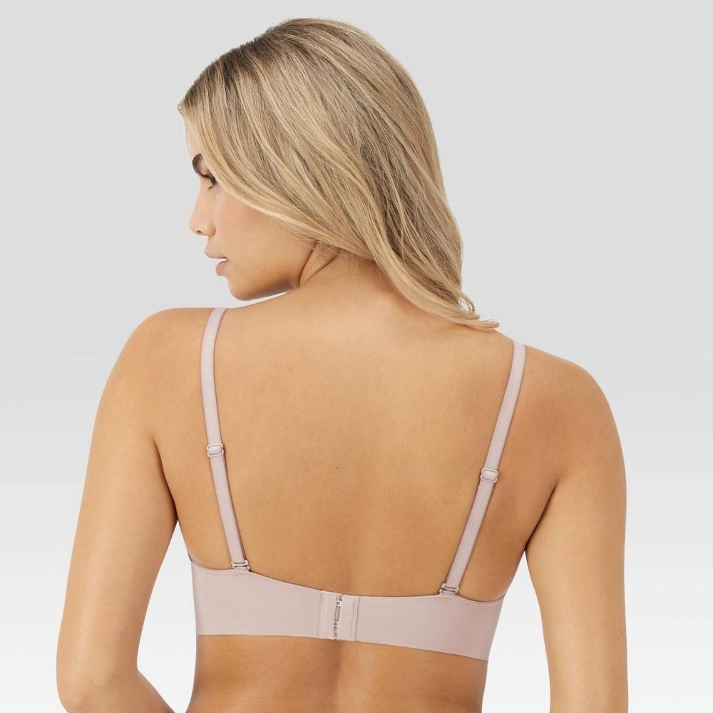 Maidenform M Women's Mesh Trim Triangle Bralette MBT105 - Evening Blush XL: Lightly Lined, Adjustable Straps Product Image