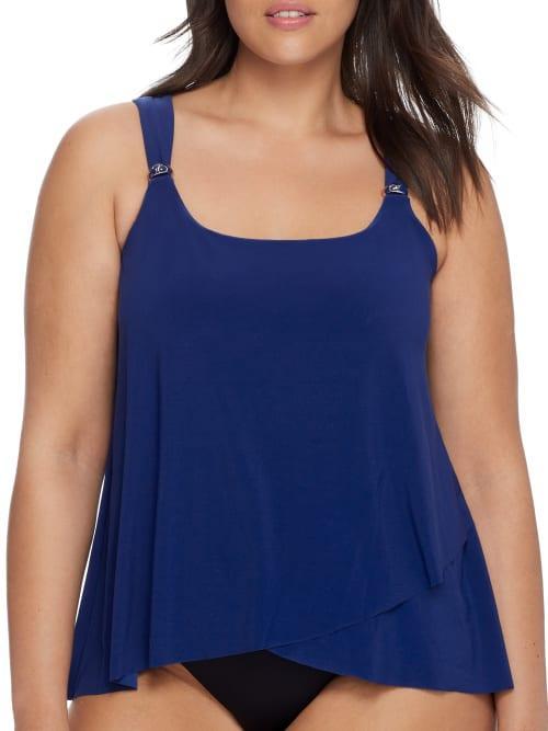 Miraclesuit Solid Dazzle Underwire Tankini Swim Top Product Image