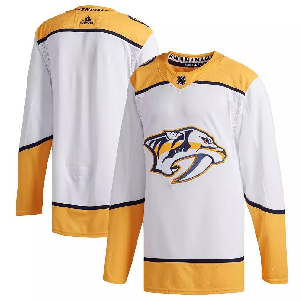 Men's adidas White Nashville Predators Away Authentic Jersey, Size: 52, Pdt White Product Image