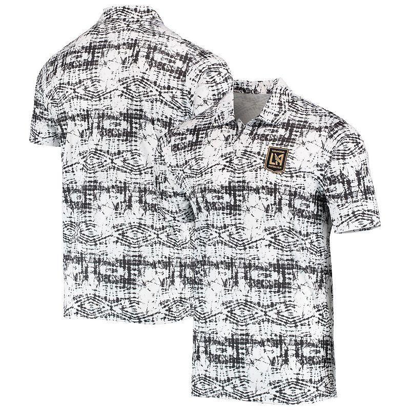 Mens Antigua Black LAFC Vivid Polo Product Image