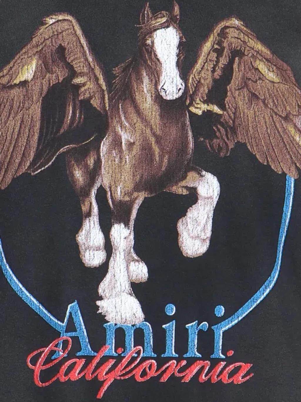 AMIRI Men's Vintage Wash Pegasus T-shirt T-shirt In Black Product Image