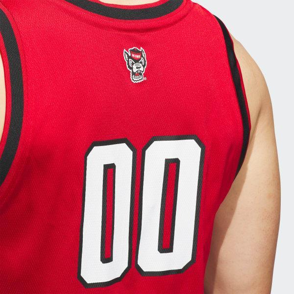 Mens adidas #00 Red NC State Wolfpack Replica Swingman Jersey Product Image