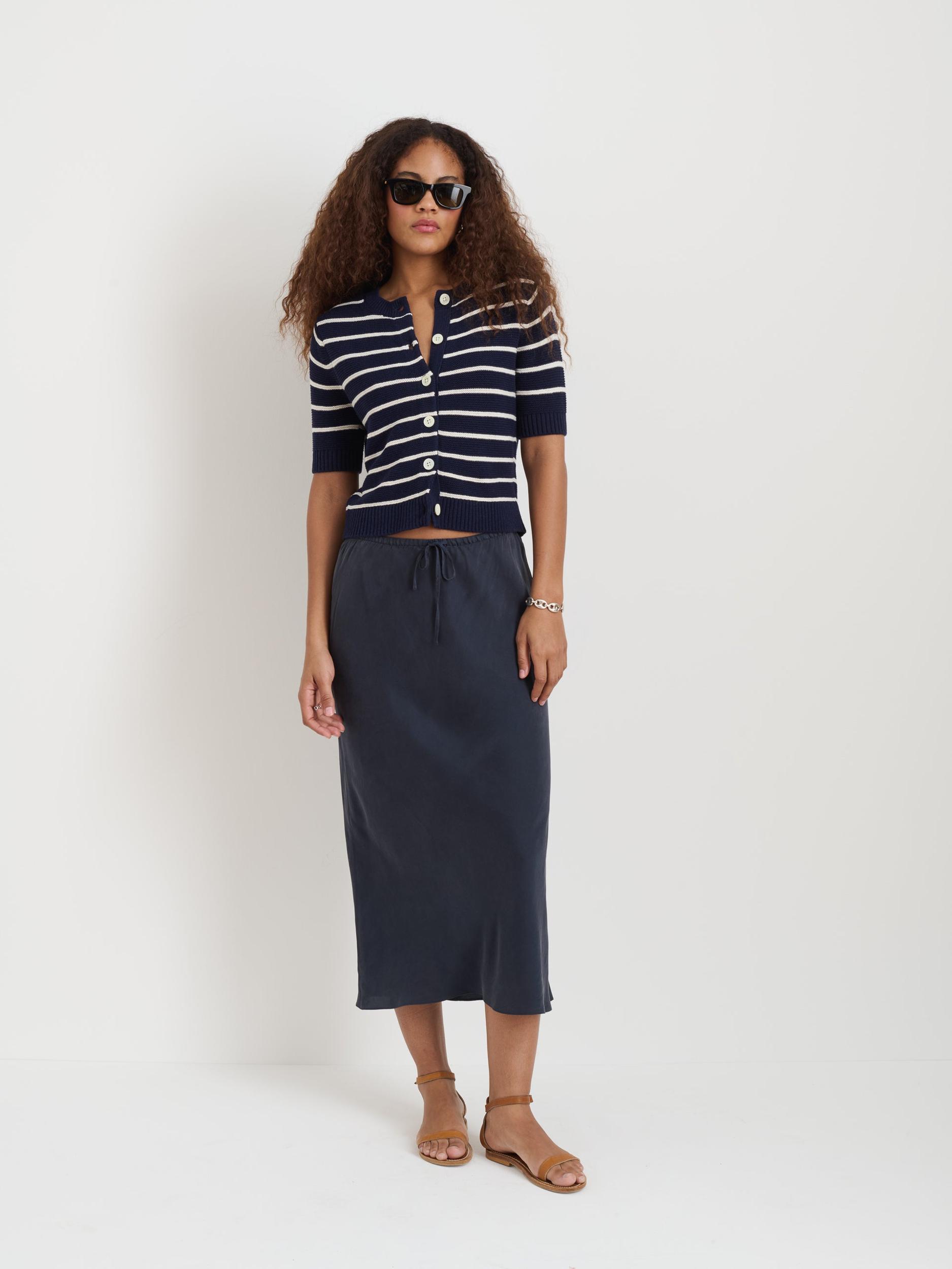 Elle Striped Sweater in Cotton Linen Product Image
