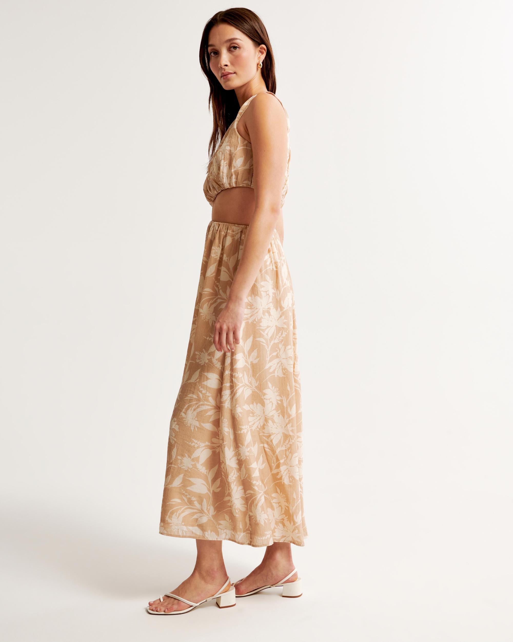 One-Shoulder Cutout Midi Dress Product Image