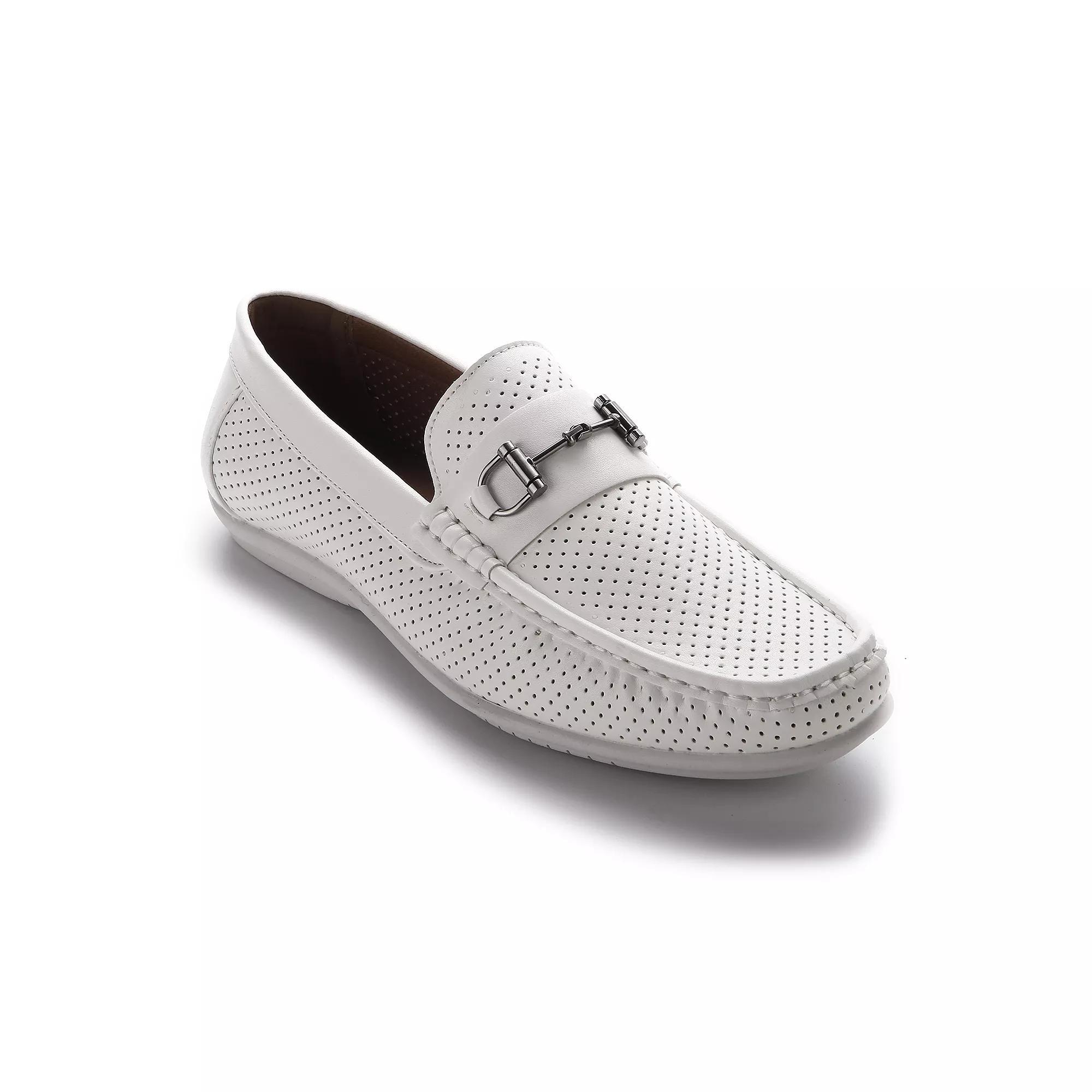 Aston Marc Men's Perforated Driving Loafers, Size: 10, Gray Product Image