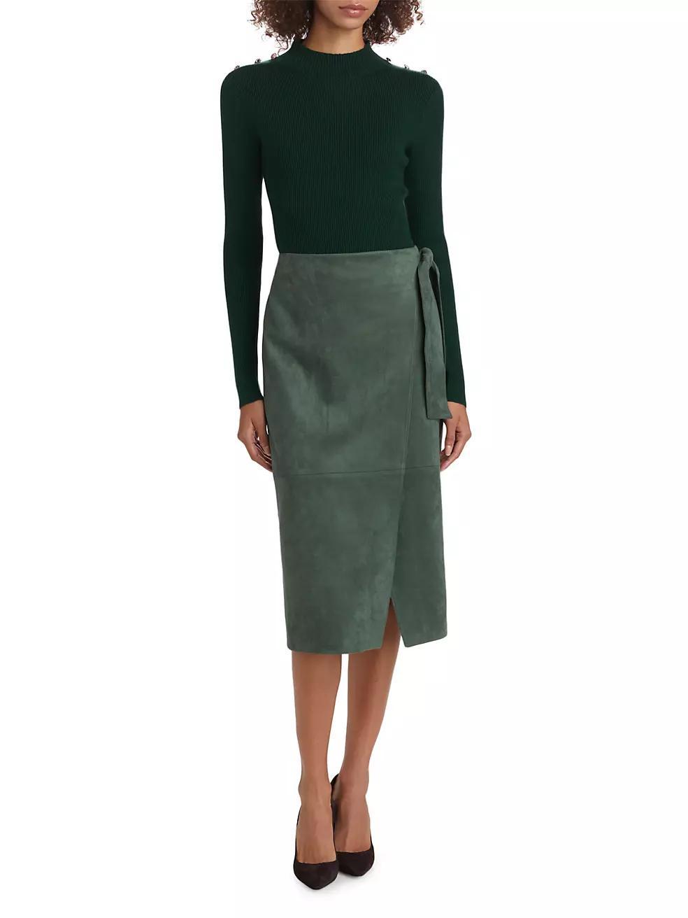 The Yana Rib-Knit Mock-Turtleneck Sweater Product Image