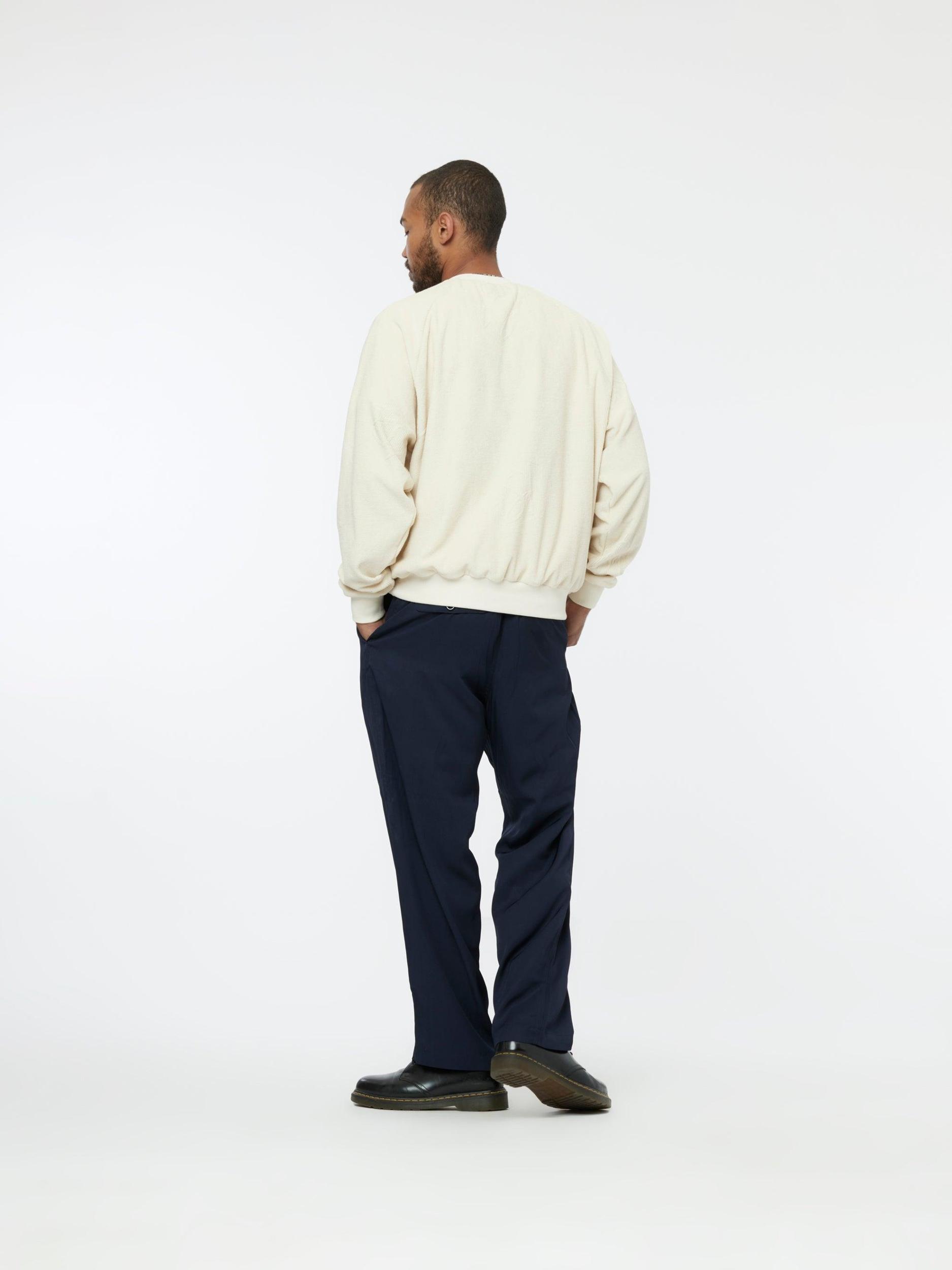 Terry Jacquard Crewneck (Off White) Product Image
