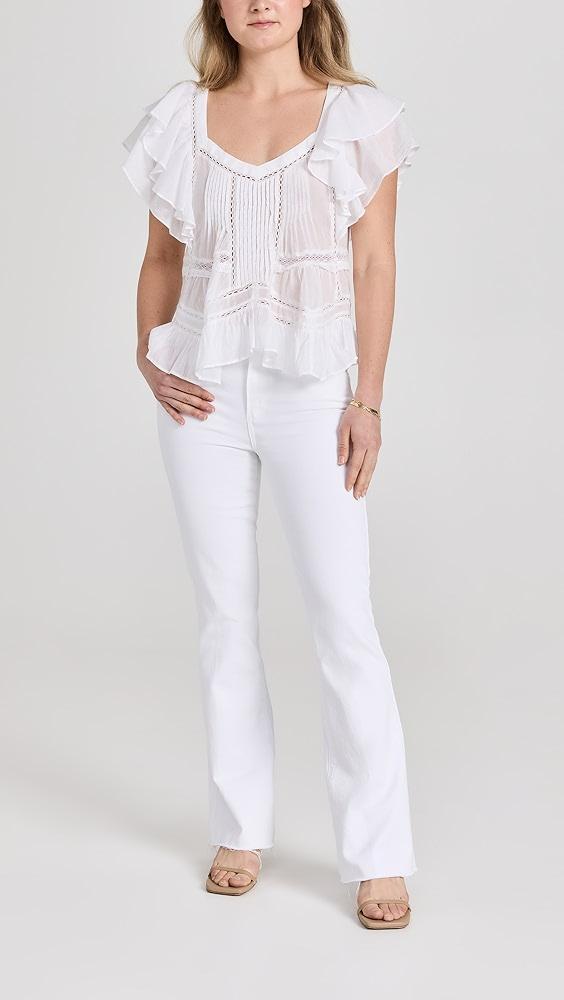 PAIGE High Rise Laurel Canyon Petite Jeans | Shopbop Product Image