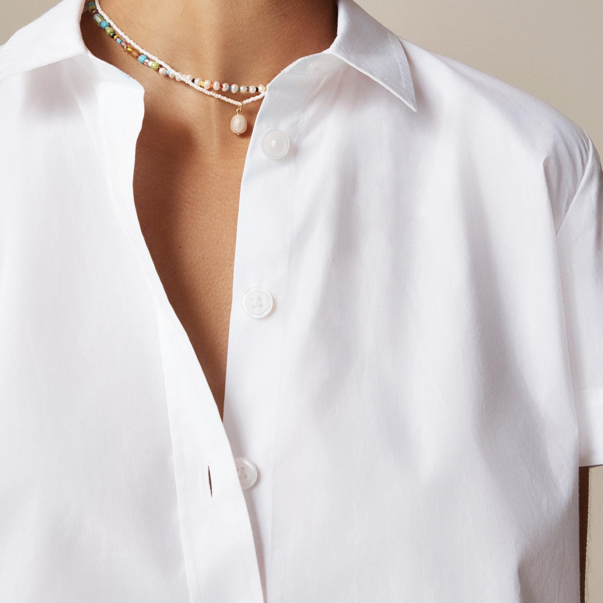 Gamine shirt in cotton poplin Product Image