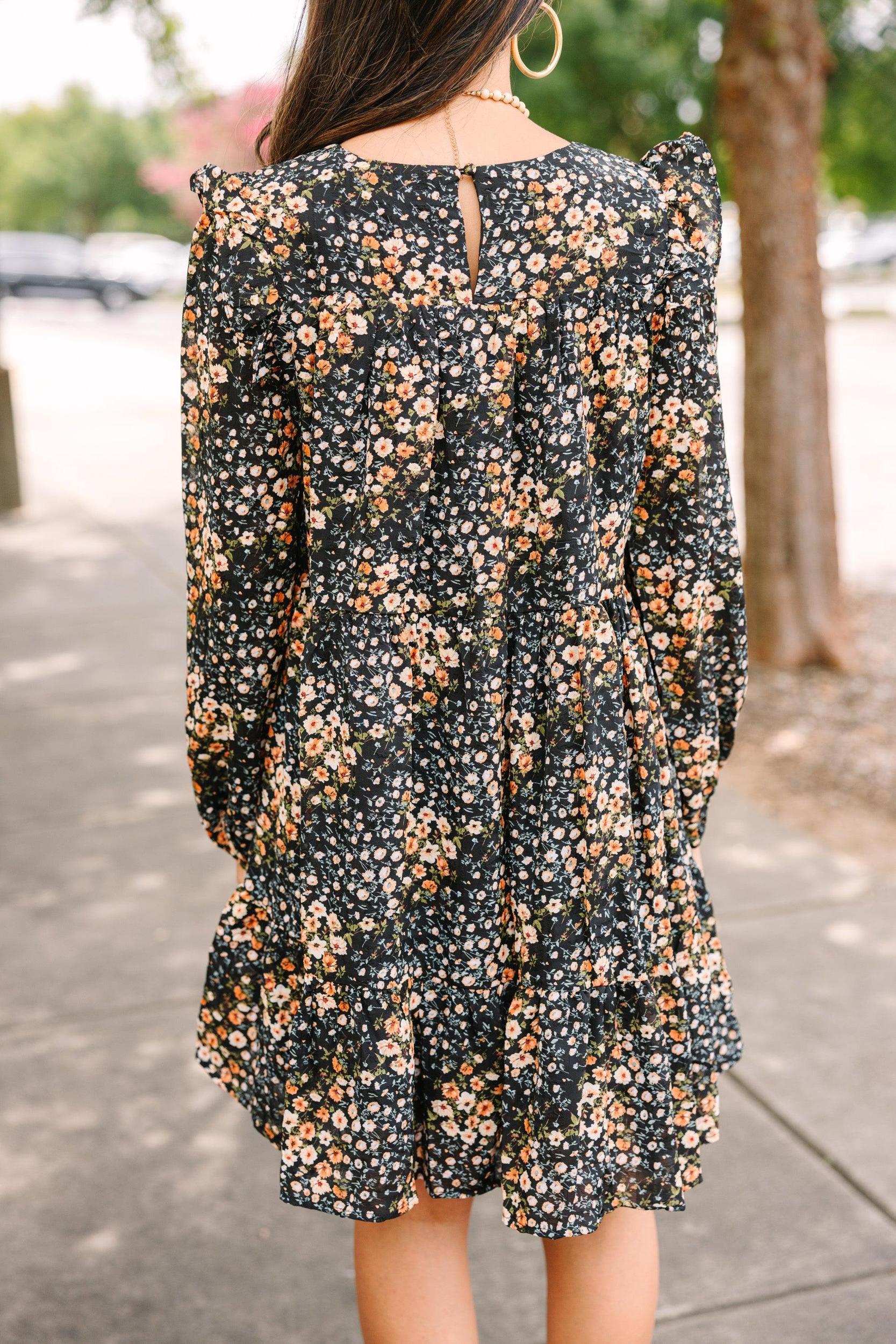 All Love Black Ditsy Floral Dress Female Product Image