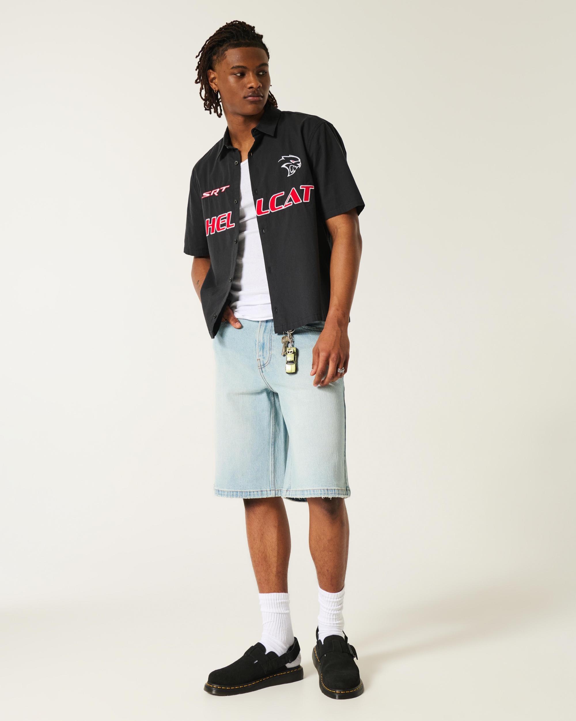 Boxy Short-Sleeve Chevrolet Corvette Graphic Shirt Product Image