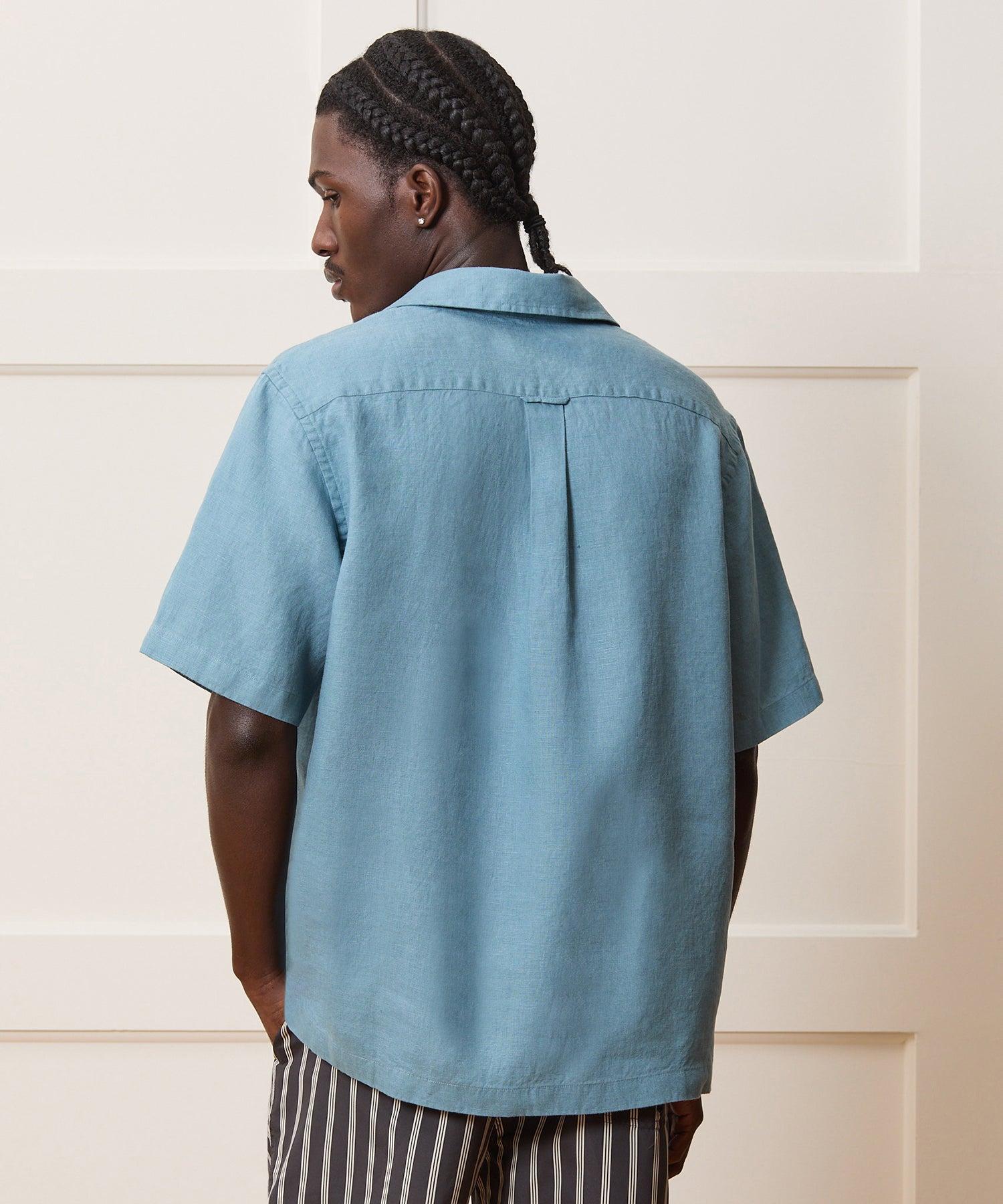 Relaxed Sea Soft Irish Linen Popover Shirt Product Image