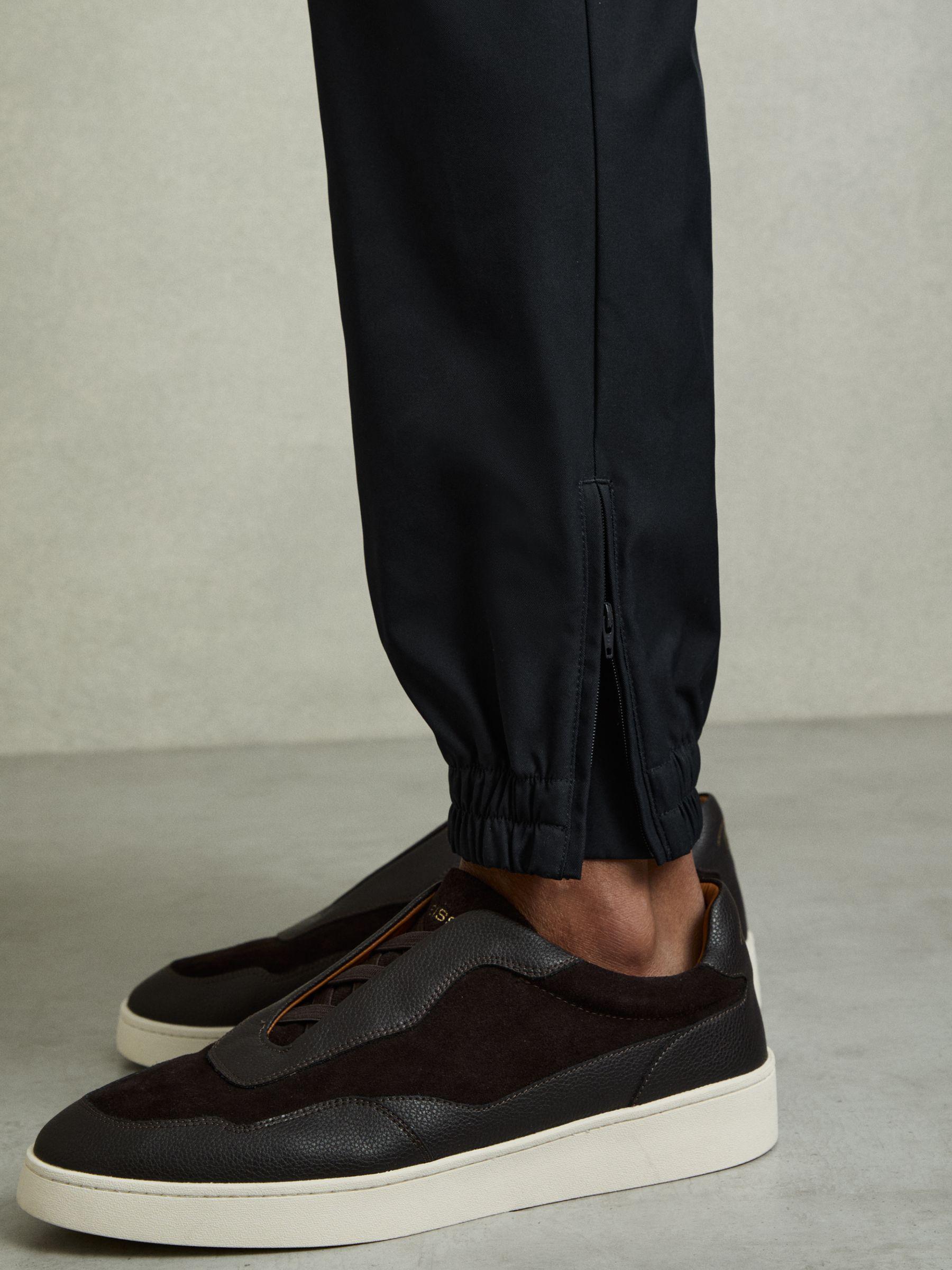Technical Cargo Drawstring Trousers in Navy Product Image