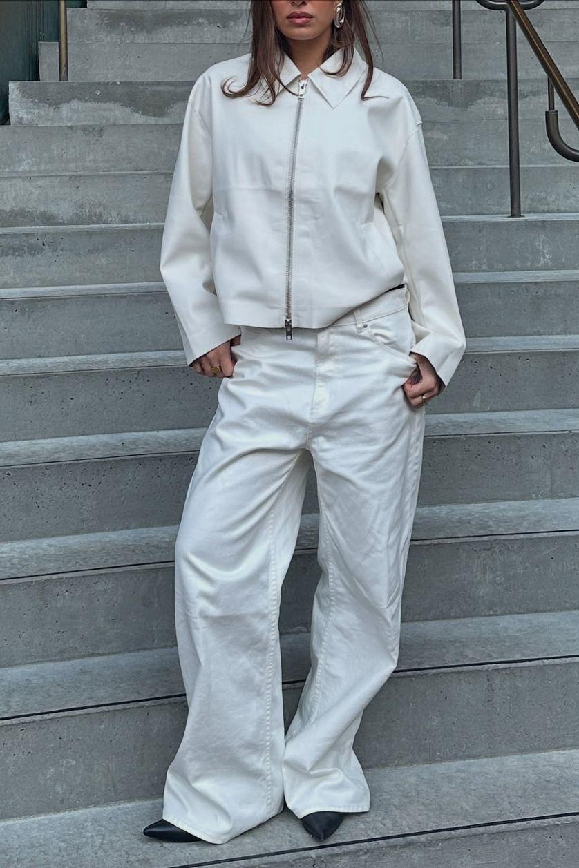 Loose Low Waist Long Jeans Product Image