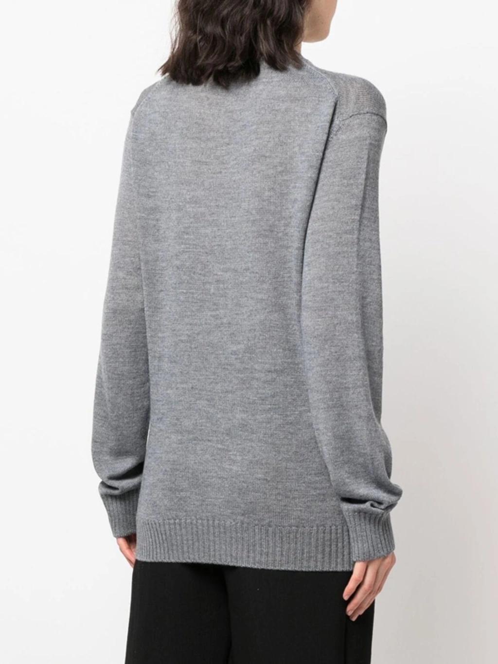 JIL SANDER Fine-knit Wool Jumper In Nude & Neutrals Product Image