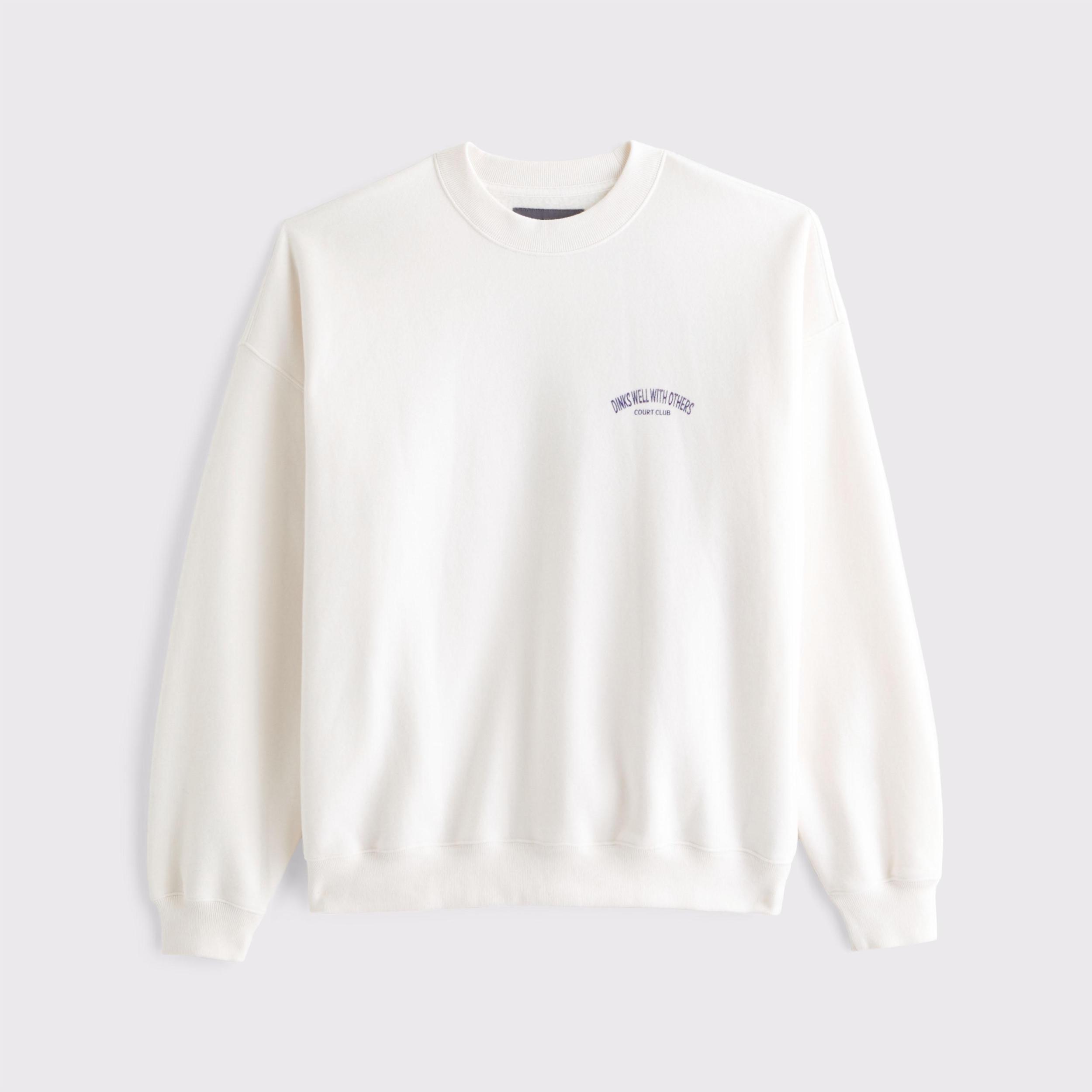 Sporty Graphic Crew Sweatshirt Product Image