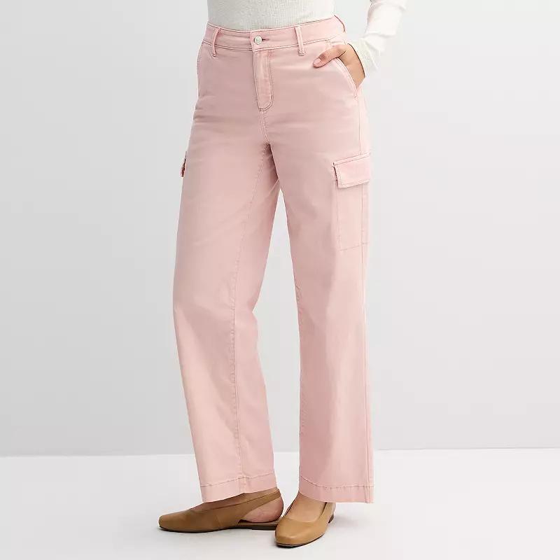 Petite Sonoma Goods For Life® Cargo Utility Pants, Women's, Size: 8 Petite, Manolo Green Product Image